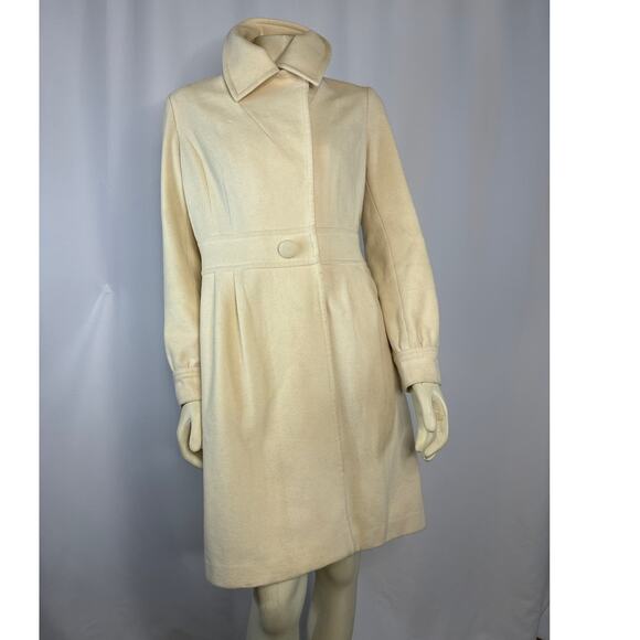 Retro Halogen fitted cream peacoat size medium - Picture 15 of 16